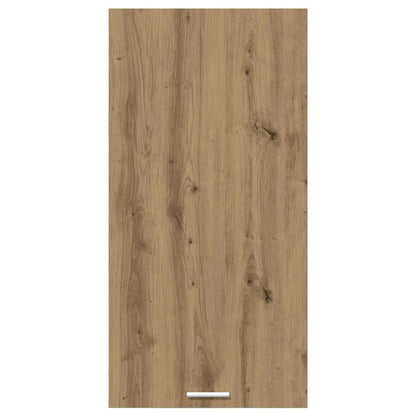 Hanging cabinet Riga Artisan Oak and White 50 x 31 x 100 cm