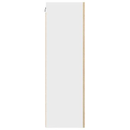 Hanging cabinet Riga Artisan Oak and White 50 x 31 x 100 cm