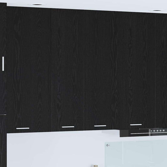 Hanging cabinet Riga Black Oak 60 x 31 x 100 cm Engineered Wood