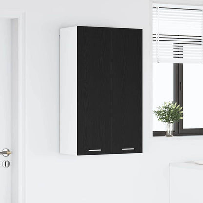 Hanging cabinet Riga Black Oak 60 x 31 x 100 cm Engineered Wood