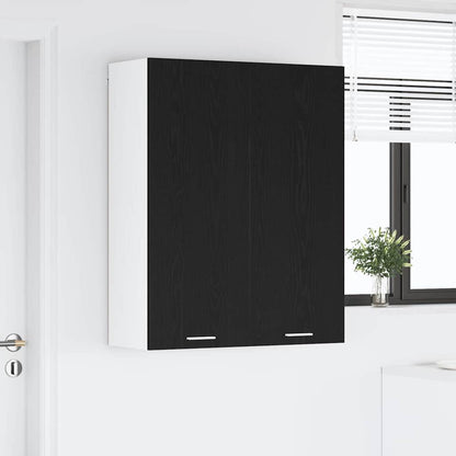Hanging cabinet Riga Black Oak 80 x 31 x 100 cm Engineered Wood