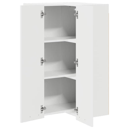 Hanging cabinet Riga White 57 x 57 x 100 cm Engineered Wood