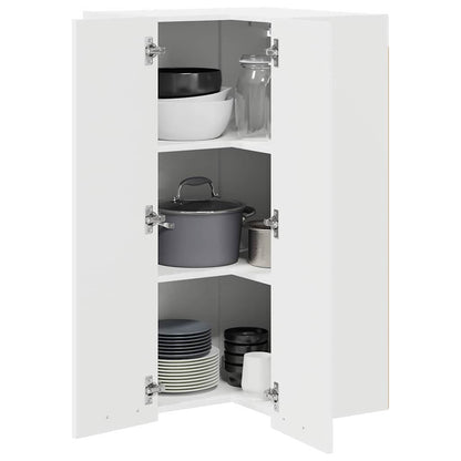 Hanging cabinet Riga White 57 x 57 x 100 cm Engineered Wood