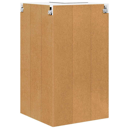 Hanging cabinet Riga Black Oak and White 57 x 57 x 100 cm