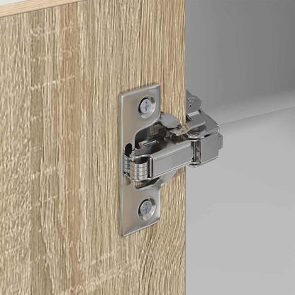 Hanging cabinet Riga Sonoma Oak and White 57 x 57 x 100 cm