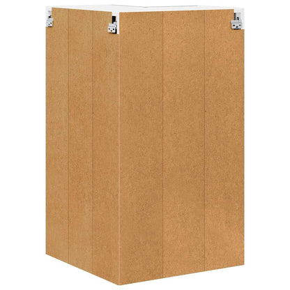 Hanging cabinet Riga Concrete Grey and White 57 x 57 x 100 cm