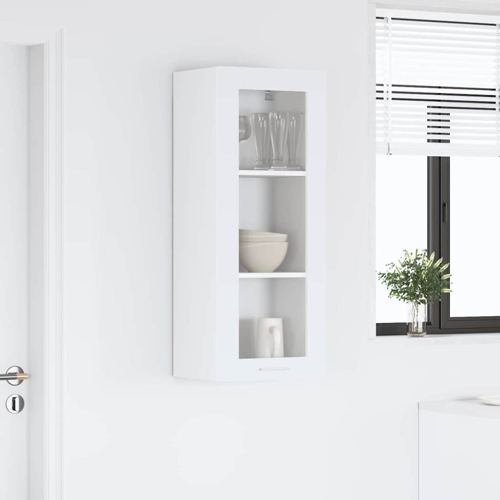 Hanging cabinet Riga White 40 x 31 x 100 cm Engineered Wood