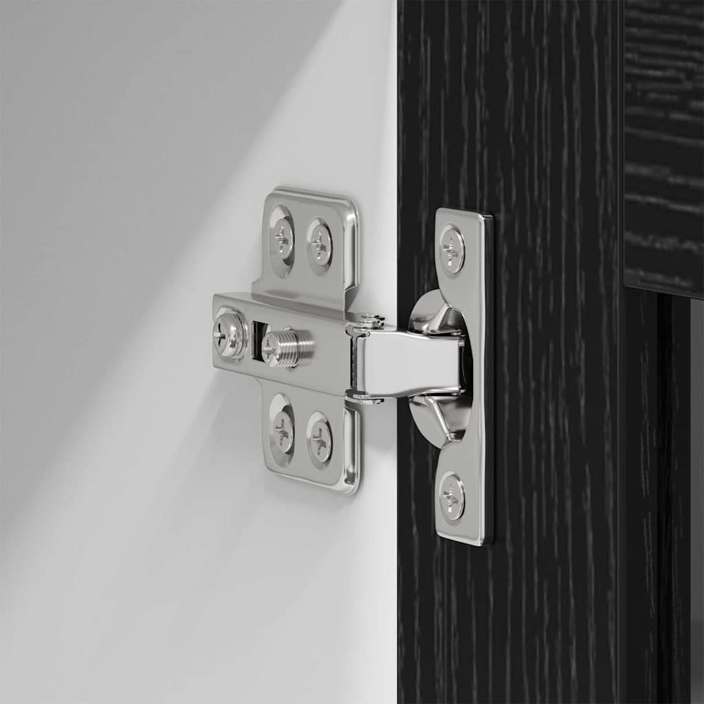 Hanging cabinet Riga Black Oak 40 x 31 x 100 cm Engineered Wood
