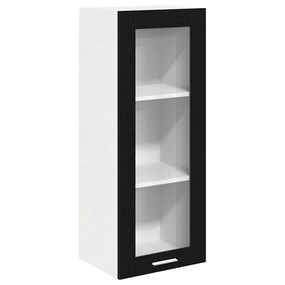 Hanging cabinet Riga Black Oak 40 x 31 x 100 cm Engineered Wood