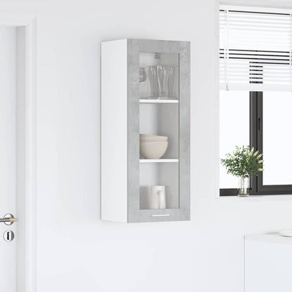 Hanging cabinet with Shelf Riga Concrete Grey 40 x 31 x 100 cm