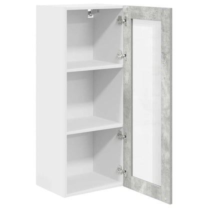 Hanging cabinet with Shelf Riga Concrete Grey 40 x 31 x 100 cm