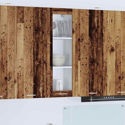 Hanging cabinet Riga Old Wood 40 x 31 x 100 cm Engineered Wood
