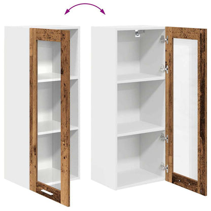 Hanging cabinet Riga Old Wood 40 x 31 x 100 cm Engineered Wood