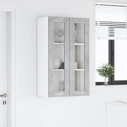 Hanging cabinet with Shelf Riga Concrete Grey 60 x 31 x 100 cm
