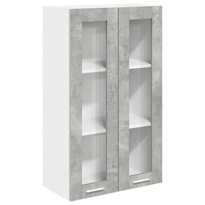 Hanging cabinet with Shelf Riga Concrete Grey 60 x 31 x 100 cm