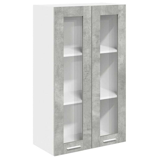 Hanging cabinet with Shelf Riga Concrete Grey 60 x 31 x 100 cm