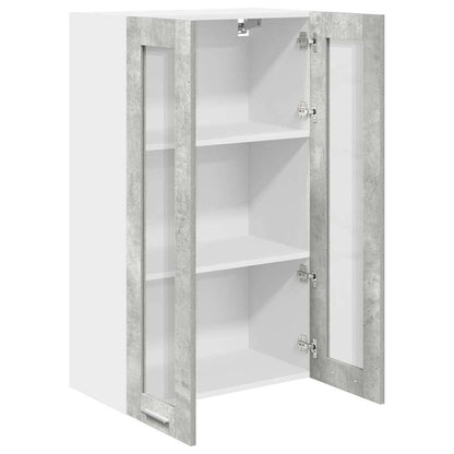 Hanging cabinet with Shelf Riga Concrete Grey 60 x 31 x 100 cm