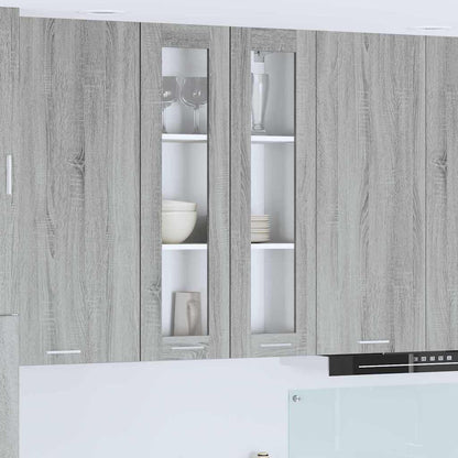 Hanging cabinet with Shelf Riga Grey Sonoma 60 x 31 x 100 cm