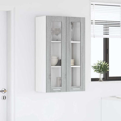 Hanging cabinet with Shelf Riga Grey Sonoma 60 x 31 x 100 cm