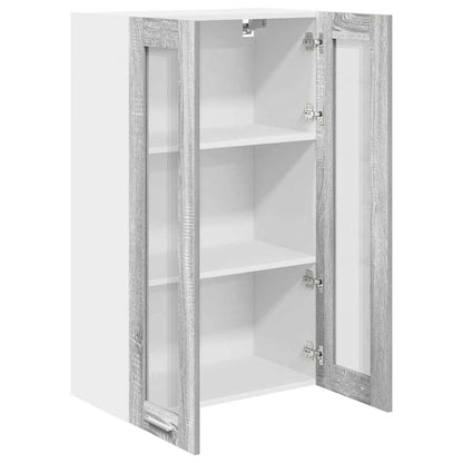 Hanging cabinet with Shelf Riga Grey Sonoma 60 x 31 x 100 cm