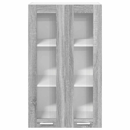 Hanging cabinet with Shelf Riga Grey Sonoma 60 x 31 x 100 cm