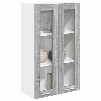 Hanging cabinet with Shelf Riga Grey Sonoma 60 x 31 x 100 cm