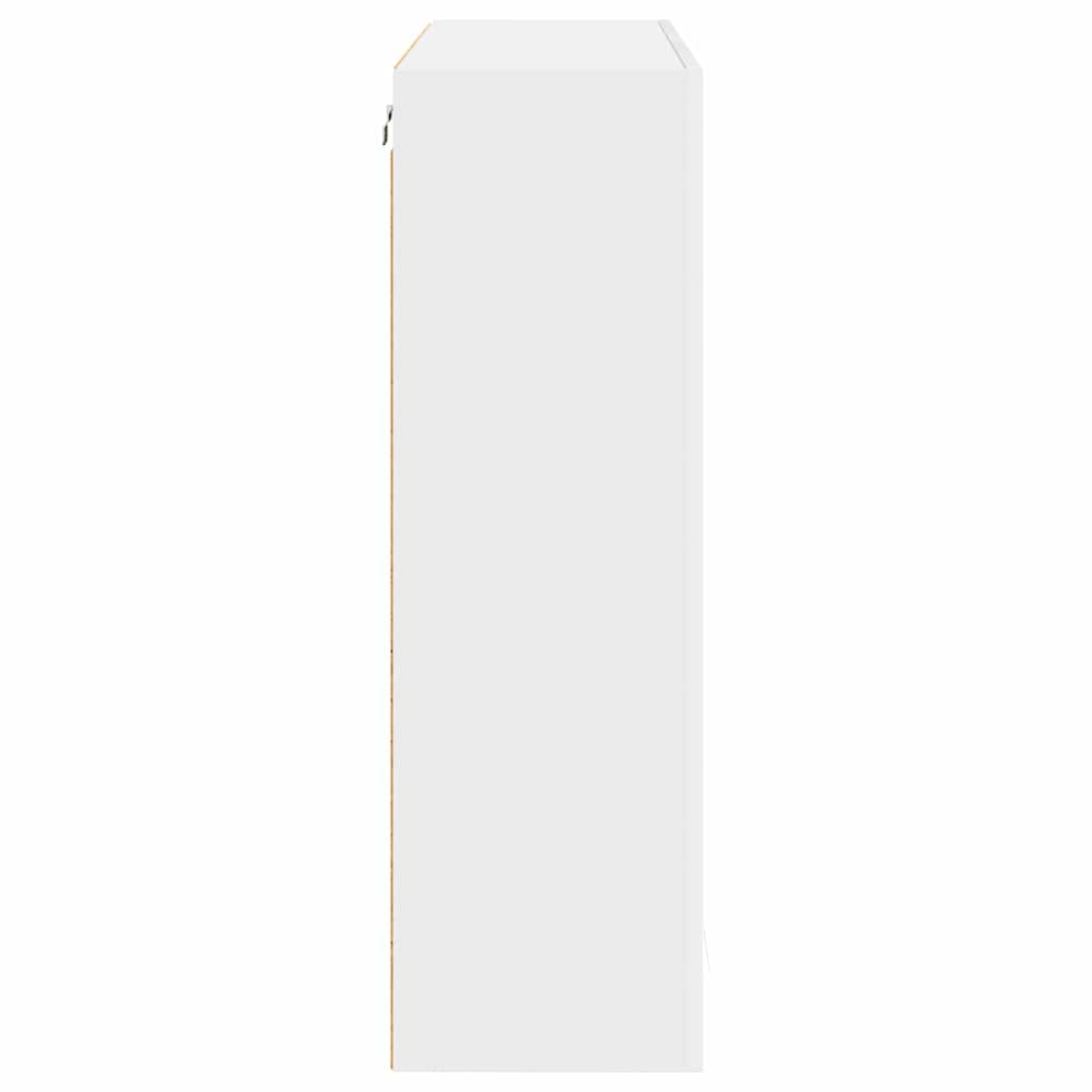 Hanging cabinet Riga White 80 x 31 x 100 cm Engineered Wood