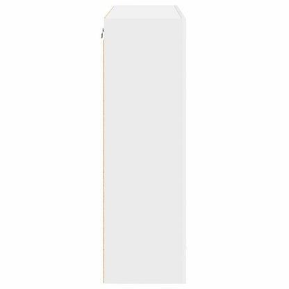Hanging cabinet Riga White 80 x 31 x 100 cm Engineered Wood