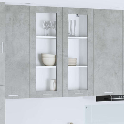 Hanging cabinet with Shelf Riga Concrete Grey 80 x 31 x 100 cm