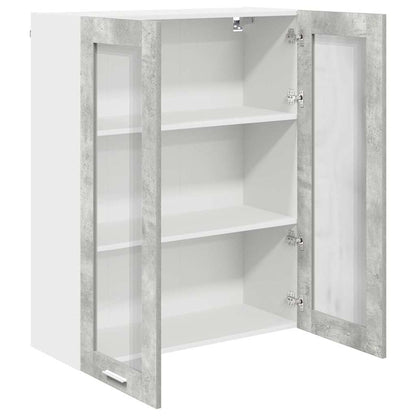 Hanging cabinet with Shelf Riga Concrete Grey 80 x 31 x 100 cm