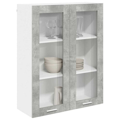 Hanging cabinet with Shelf Riga Concrete Grey 80 x 31 x 100 cm