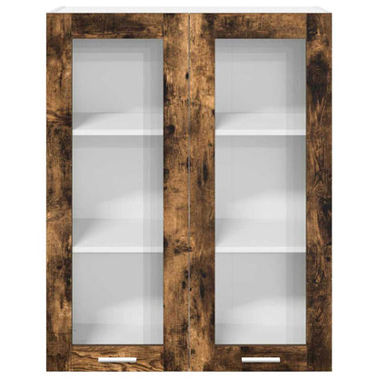 Hanging cabinet with Shelf Riga Smoked Oak 80 x 31 x 100 cm