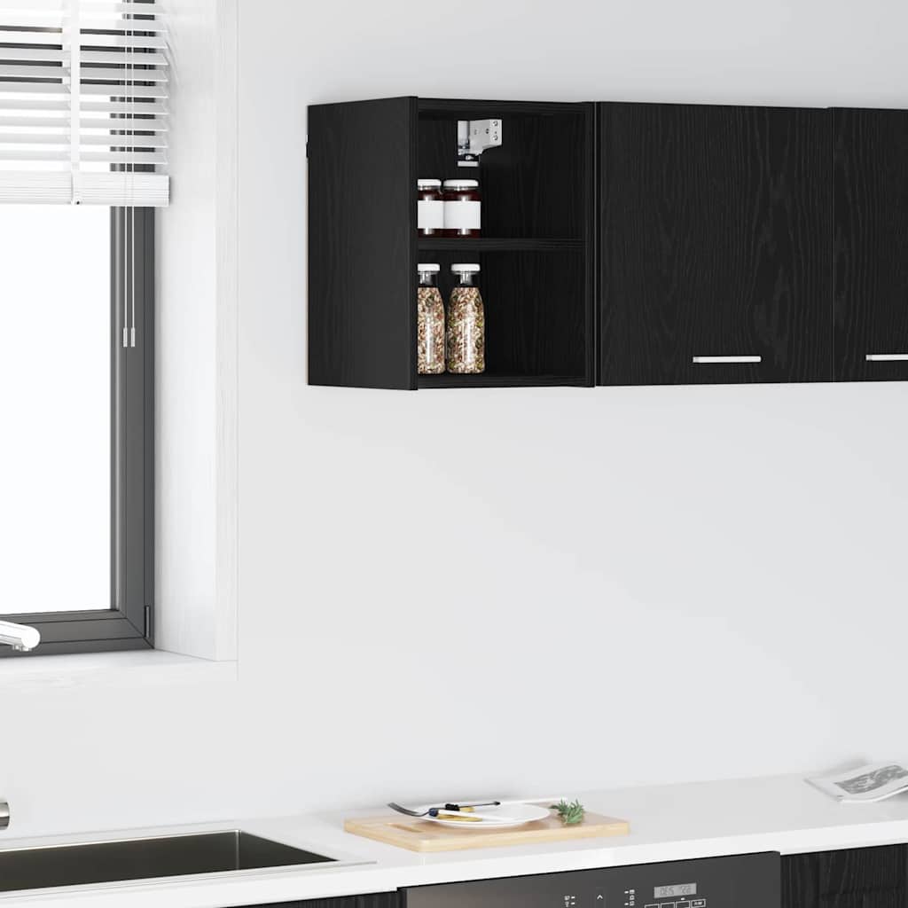 Hanging cabinet with Shelf Riga Black Oak 30 x 29.5 x 40 cm
