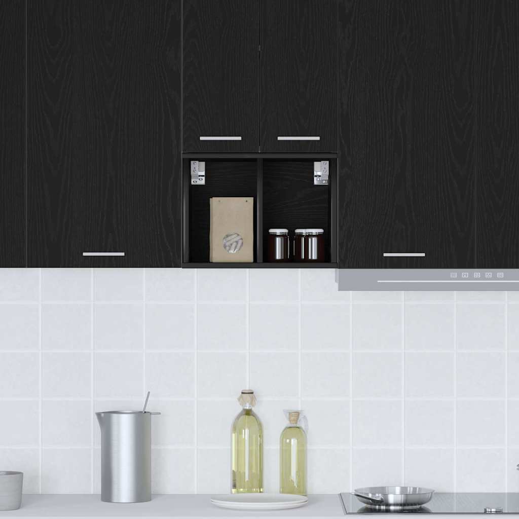 Hanging cabinet with Shelf Riga Black Oak 30 x 29.5 x 40 cm