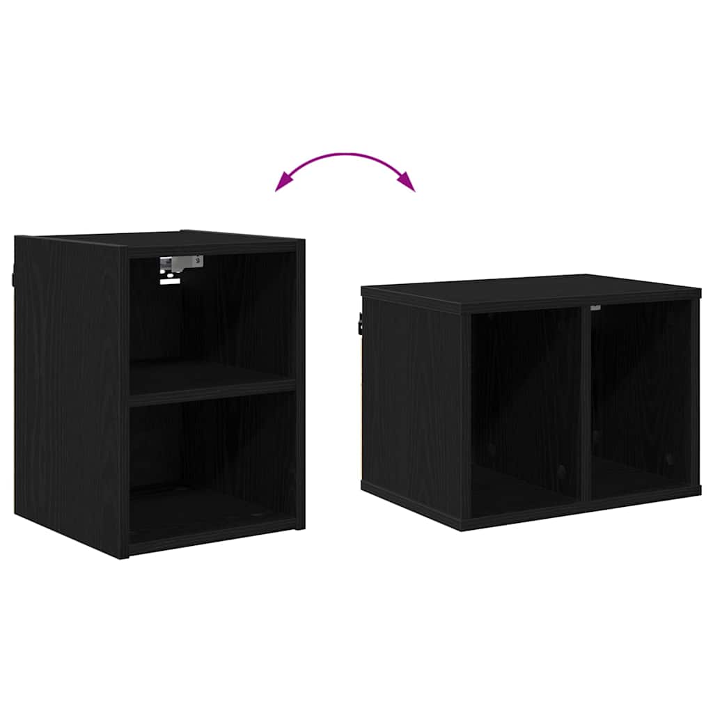 Hanging cabinet with Shelf Riga Black Oak 30 x 29.5 x 40 cm