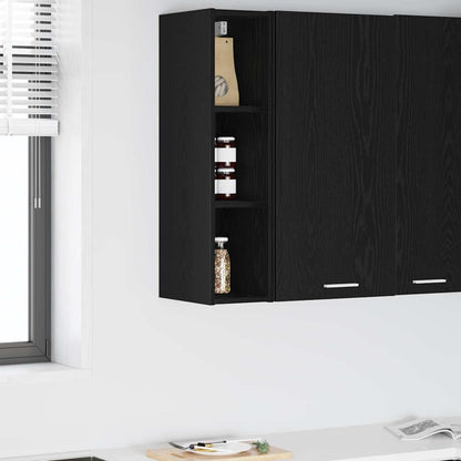 Hanging cabinet with Shelf Riga Black Oak 20 x 29.5 x 80 cm