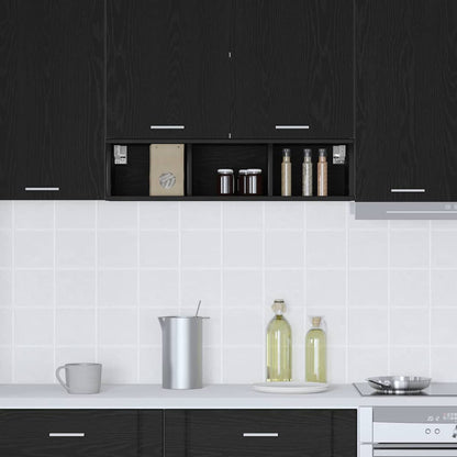 Hanging cabinet with Shelf Riga Black Oak 20 x 29.5 x 80 cm