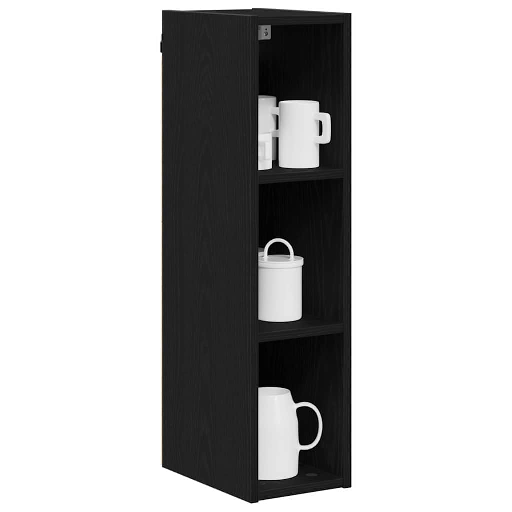 Hanging cabinet with Shelf Riga Black Oak 20 x 29.5 x 80 cm