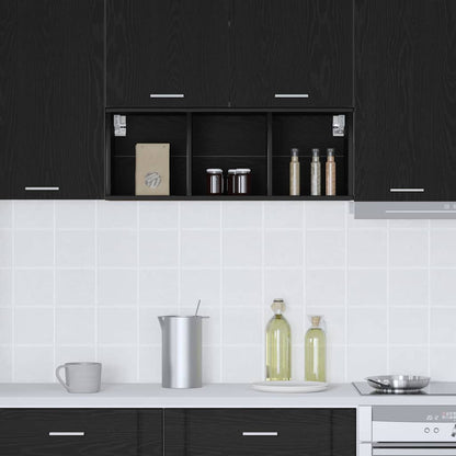 Hanging cabinet with Shelf Riga Black Oak 30 x 29.5 x 80 cm