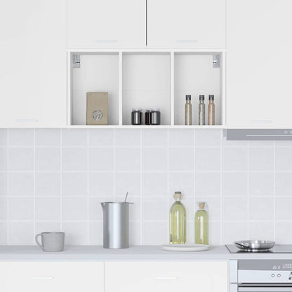 Hanging cabinet Riga White 40 x 29.5 x 80 cm Engineered Wood