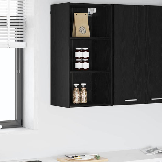 Hanging cabinet with Shelf Riga Black Oak 40 x 29.5 x 80 cm