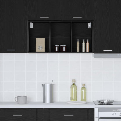 Hanging cabinet with Shelf Riga Black Oak 40 x 29.5 x 80 cm