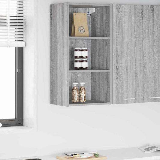 Hanging cabinet with Shelf Riga Grey Sonoma 40 x 29.5 x 80 cm