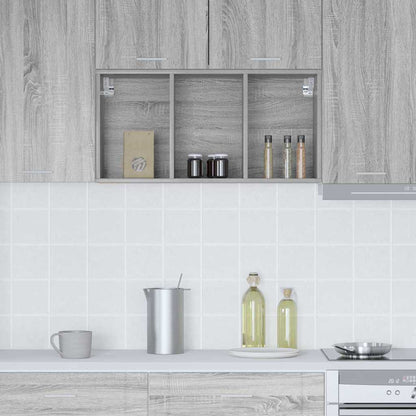 Hanging cabinet with Shelf Riga Grey Sonoma 40 x 29.5 x 80 cm