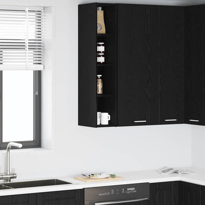 Hanging cabinet with Shelf Riga Black Oak 20 x 29.5 x 100 cm