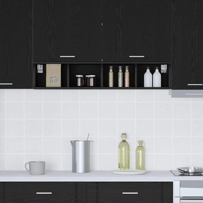 Hanging cabinet with Shelf Riga Black Oak 20 x 29.5 x 100 cm