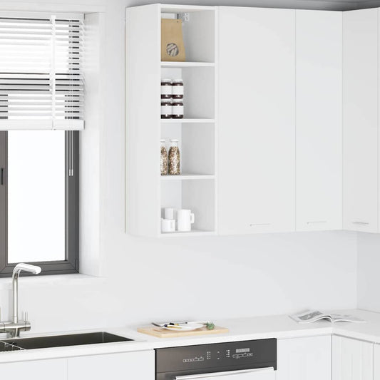 Hanging cabinet Riga White 30 x 29.5 x 100 cm Engineered Wood