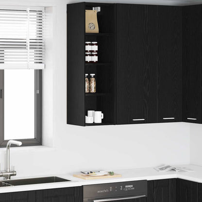 Hanging cabinet with Shelf Riga Black Oak 30 x 29.5 x 100 cm