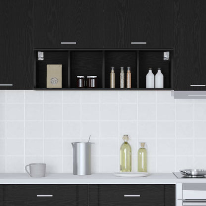 Hanging cabinet with Shelf Riga Black Oak 30 x 29.5 x 100 cm