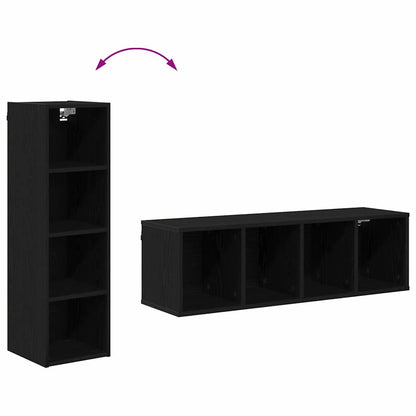 Hanging cabinet with Shelf Riga Black Oak 30 x 29.5 x 100 cm